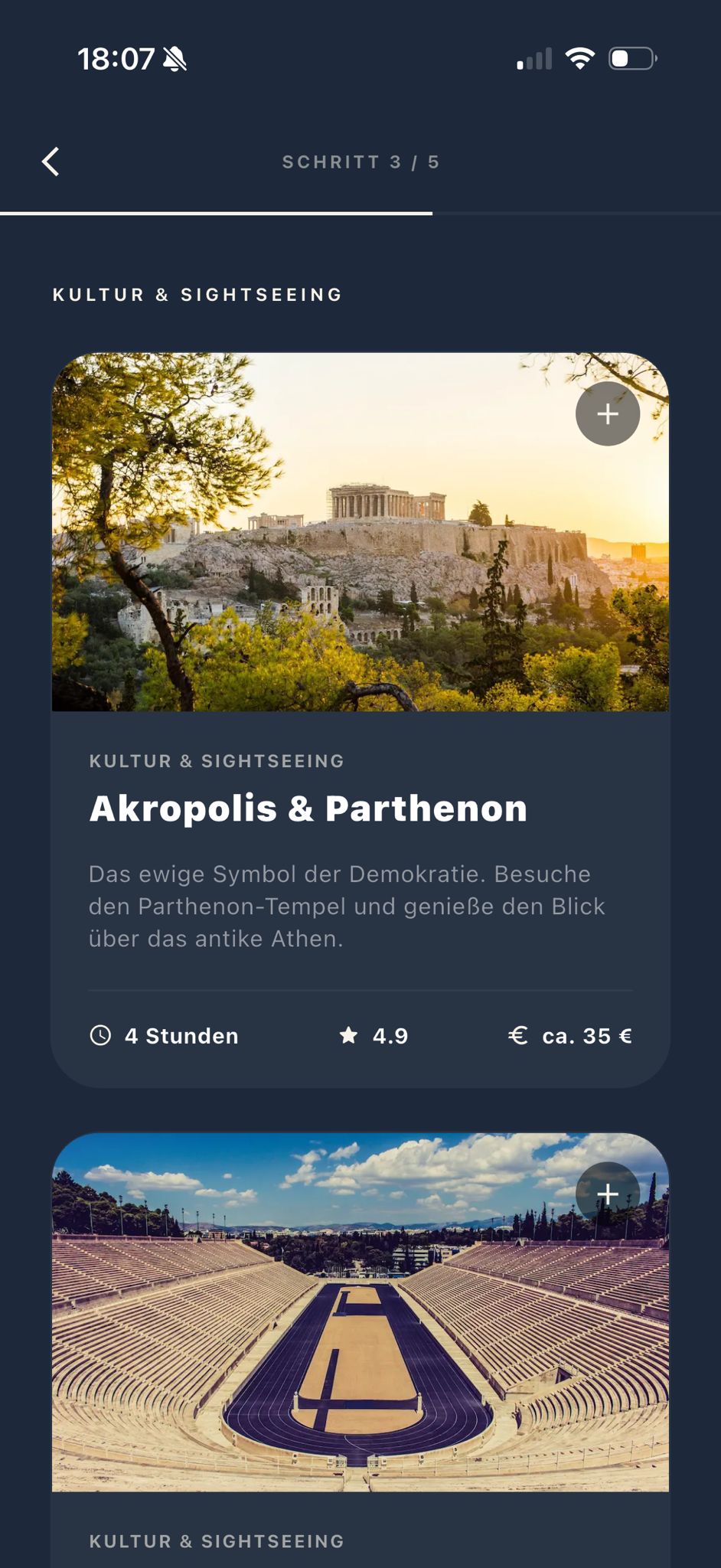 Schritt 3 – Aktivitäten wählen